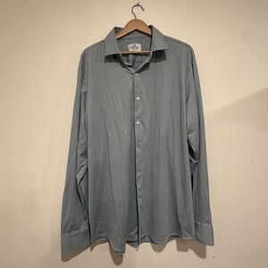Mizzen & Main Trim Fit XXL Mens Button Down Shirt Green Causal Button